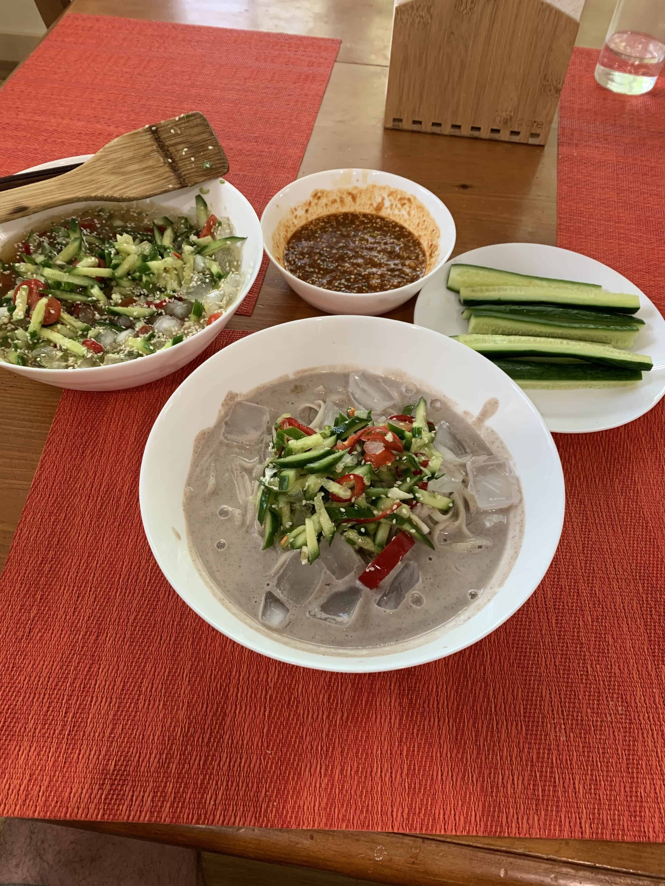 Soy milk noodle soup (Kongguksu) recipe by Maangchi