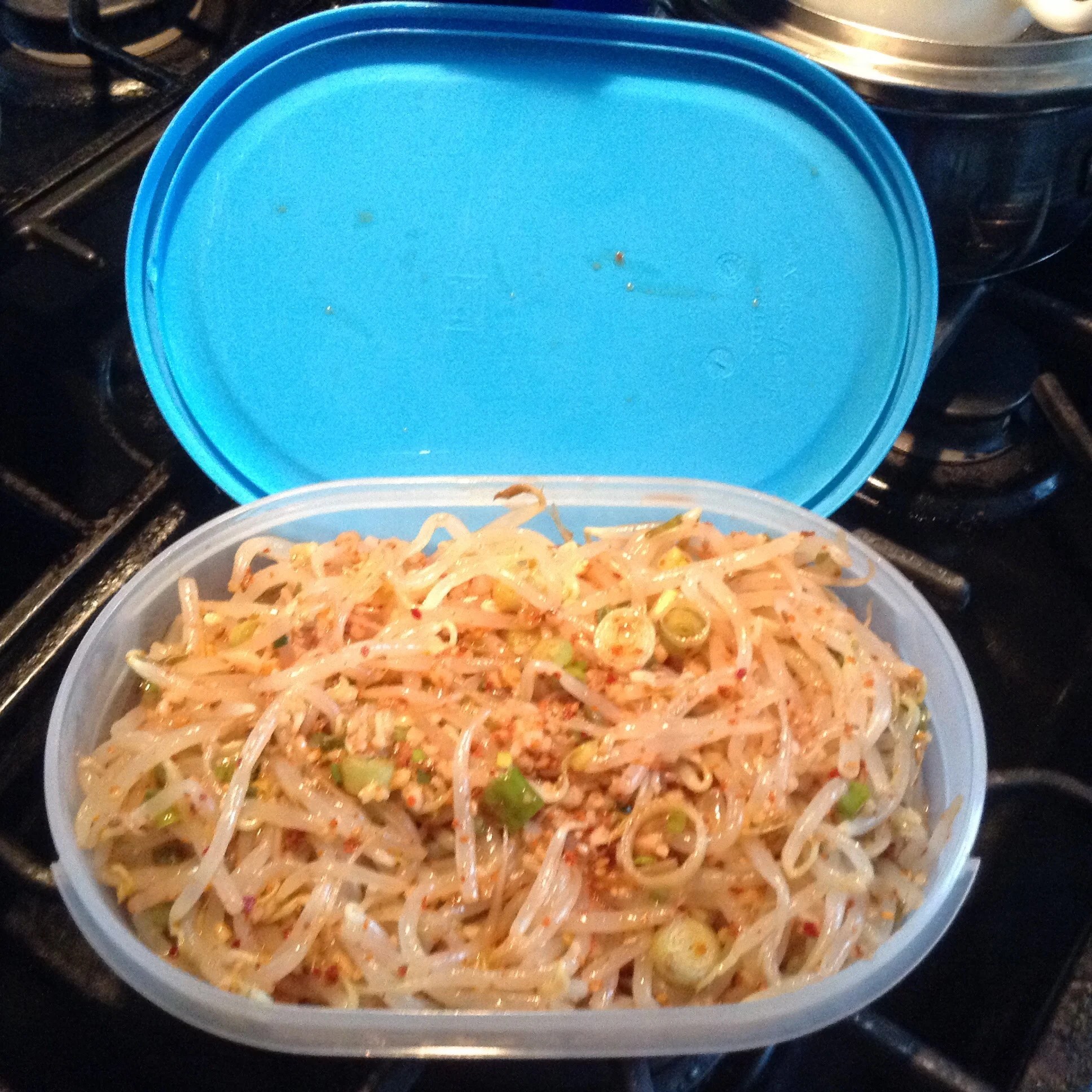 Korean food photo Soybean sprouts side dish on