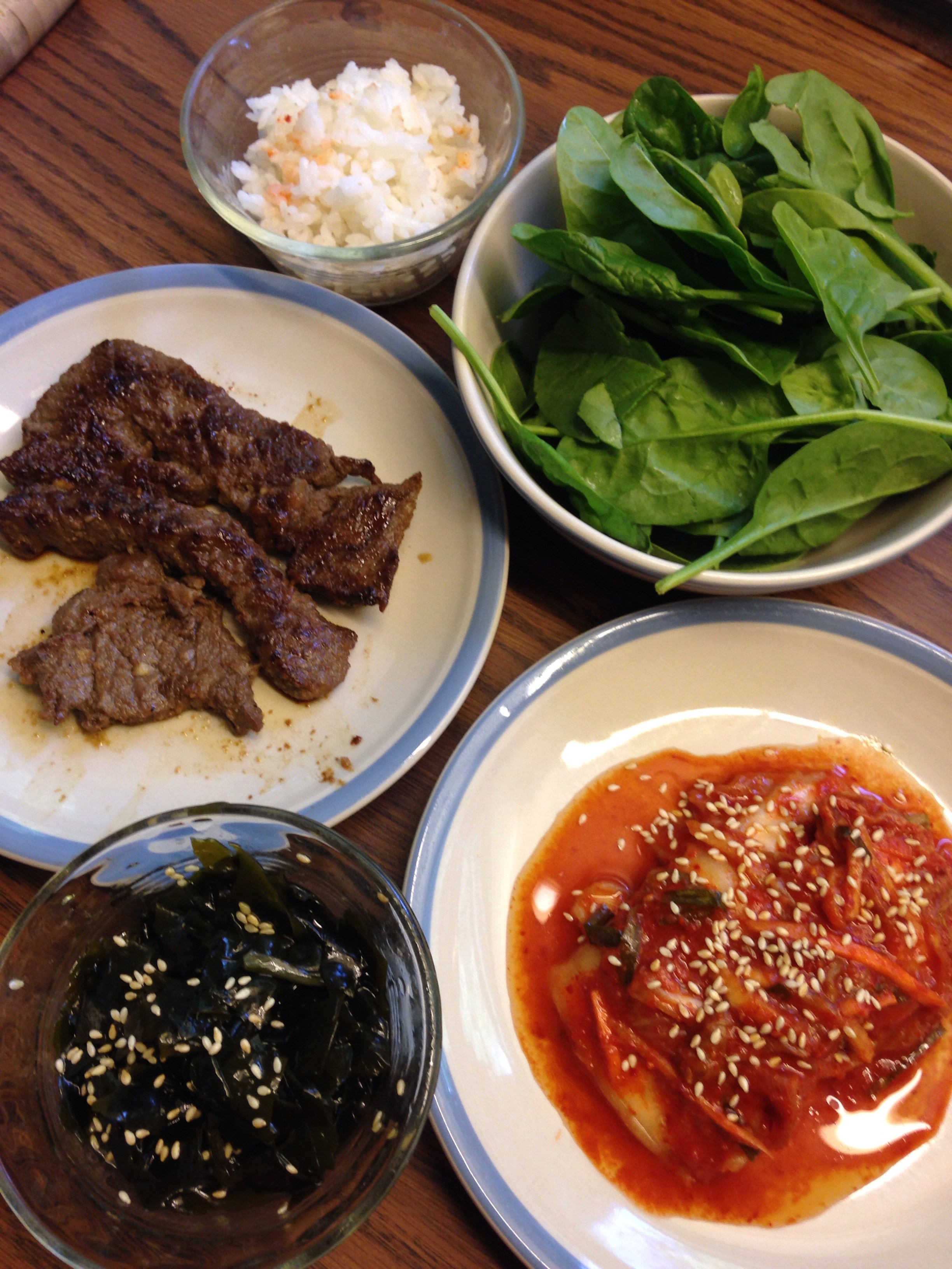 Korean food photo My yummy korean lunch on