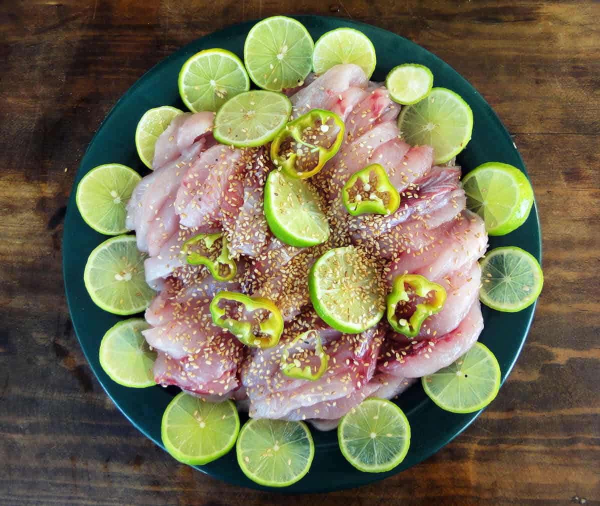 Raw fish platter (Hoe) recipe