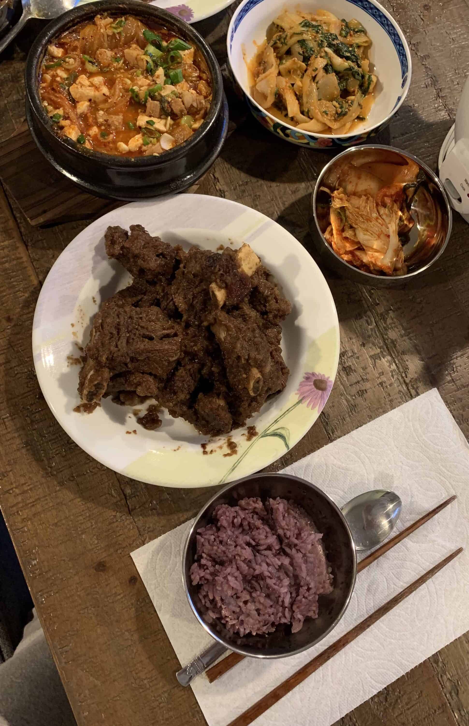 Korean food photo Braised Beef Short Ribs (makgalbijjim)! on