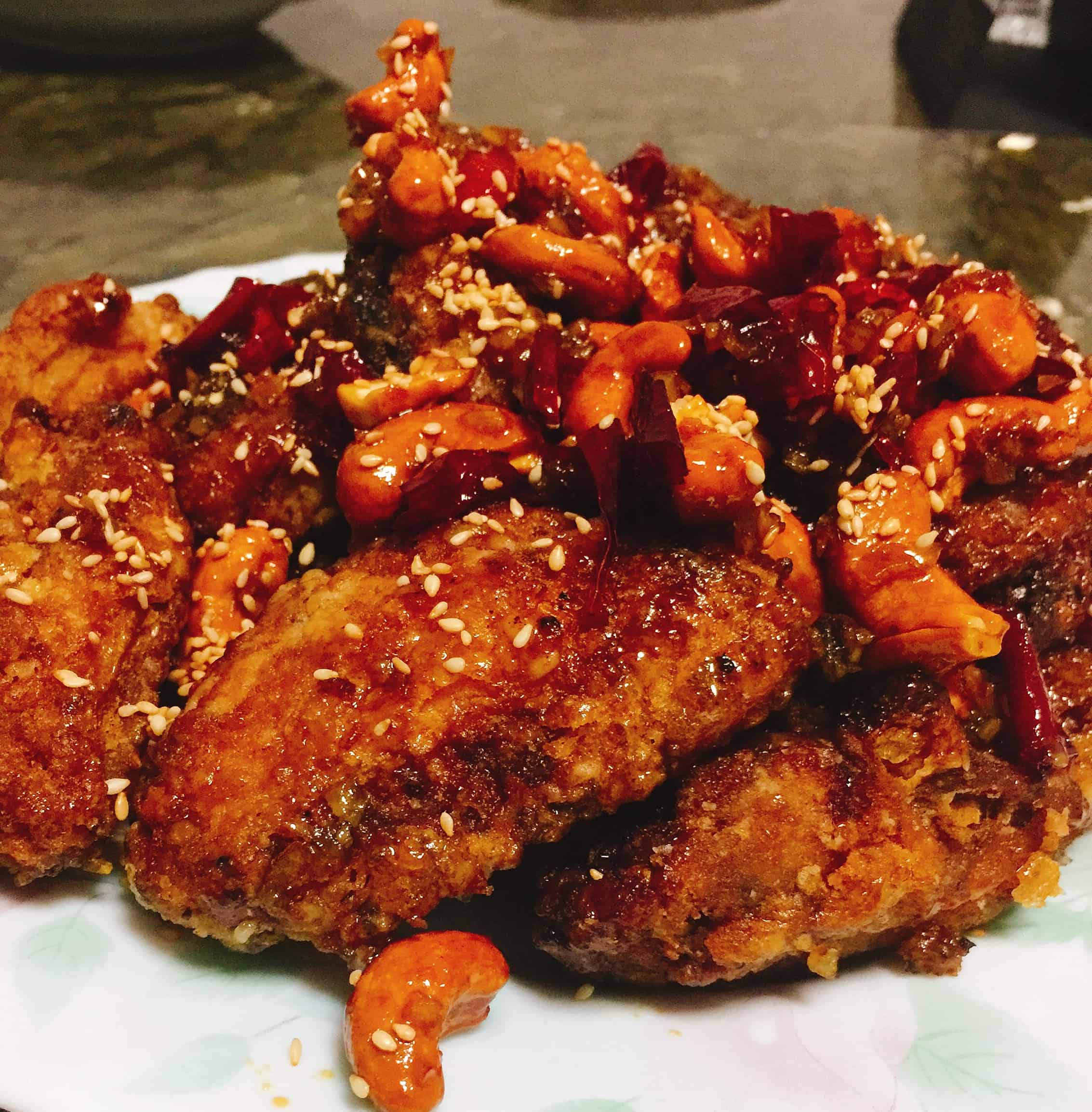 Crispy crunchy Korean fried chicken (Dakgangjeong) recipe