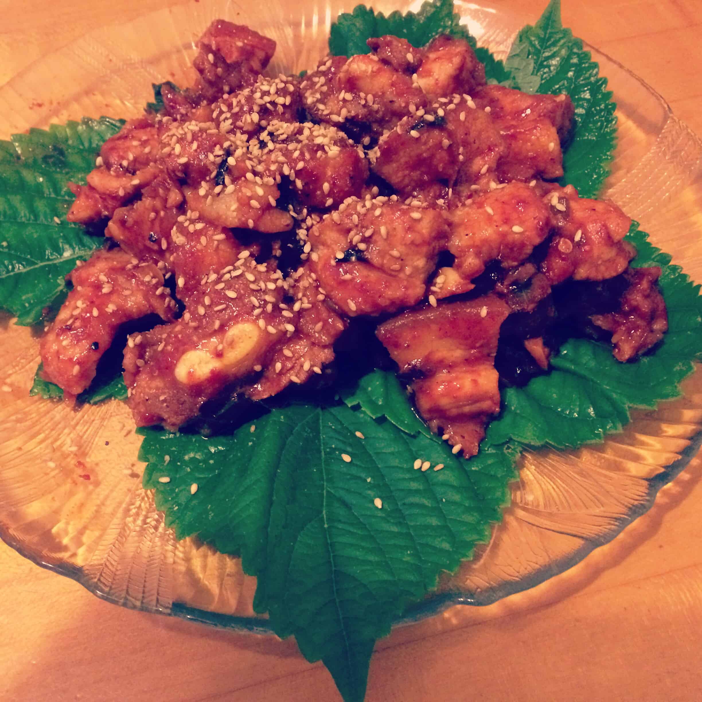 Korean food photo Dwaejigogibokkeum (Spicy Stirfried Pork