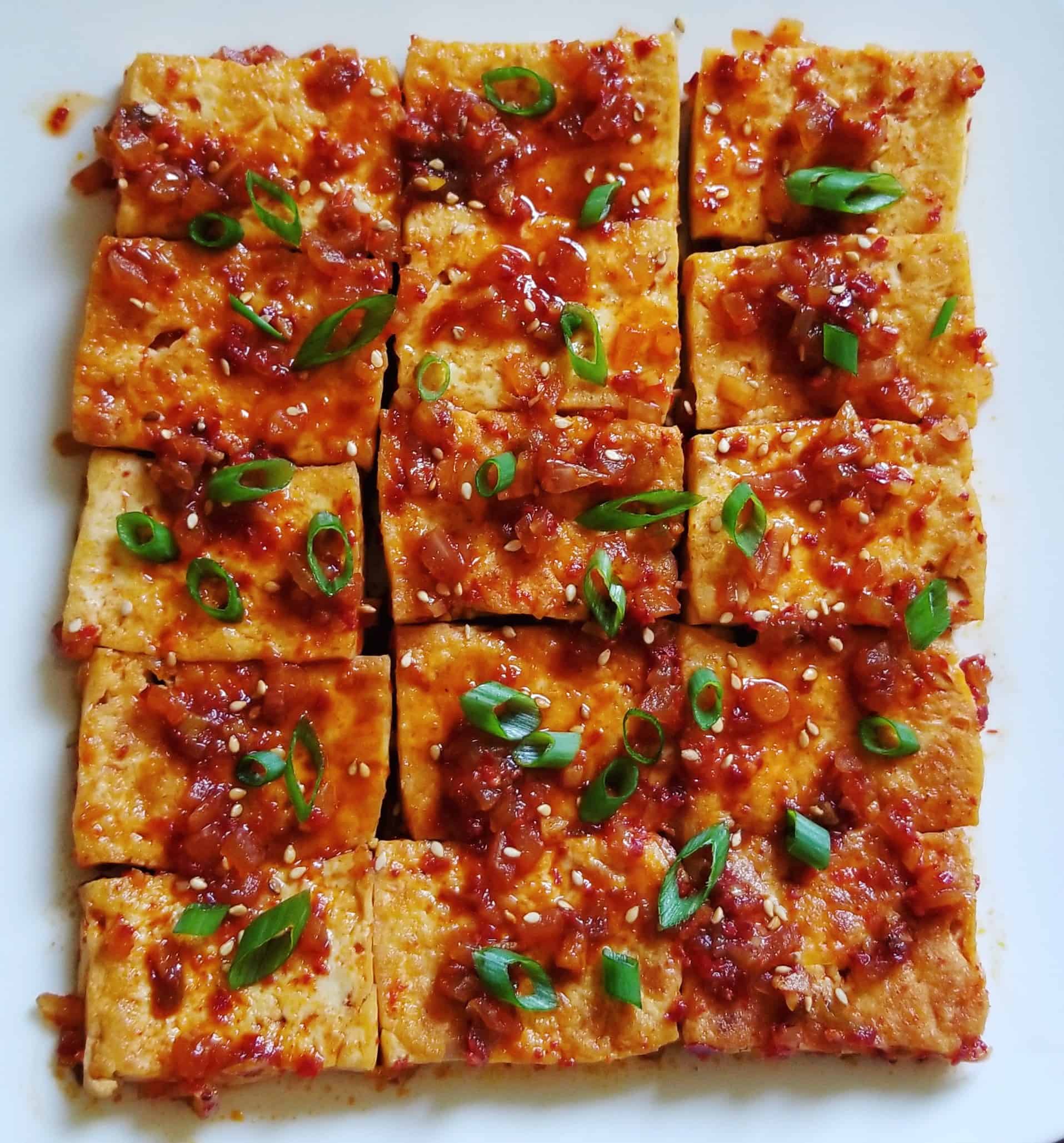 Spicy braised tofu (Dubujorim 두부조림) recipe by Maangchi