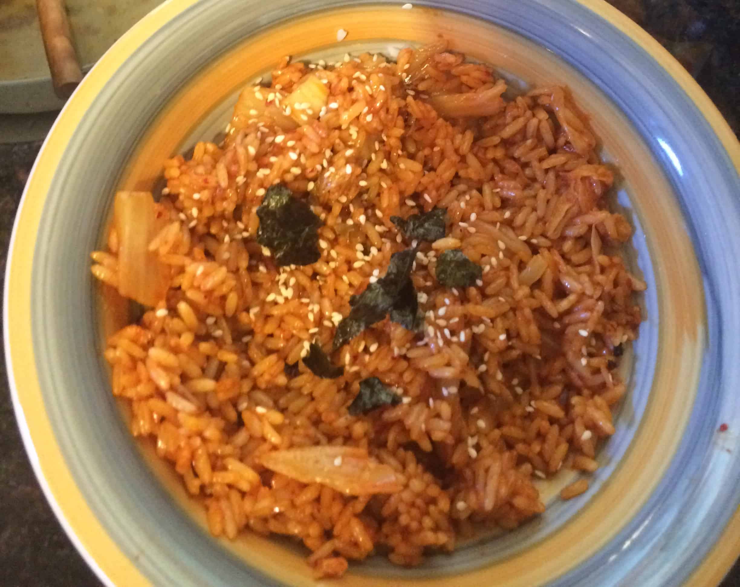 Korean food photo Kimchi Fried rice on