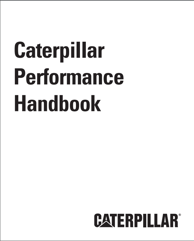 Latest Caterpillar Performance Handbook MacAllister Machinery