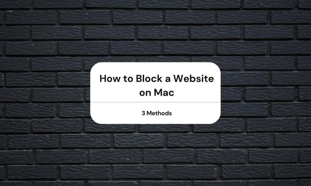 How to Block site on Mac