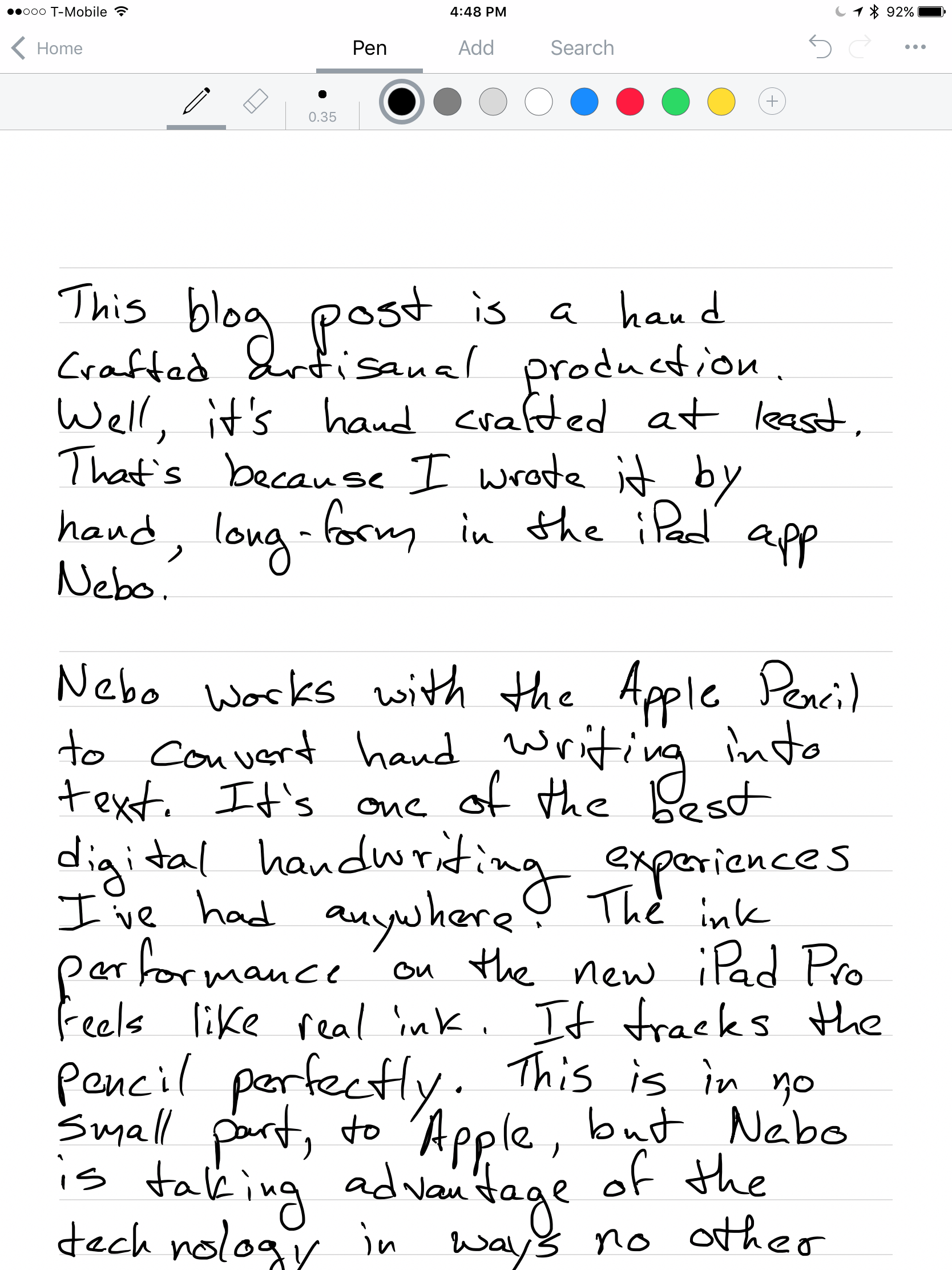 Taking Notes with Nebo on an iPad Macdrifter