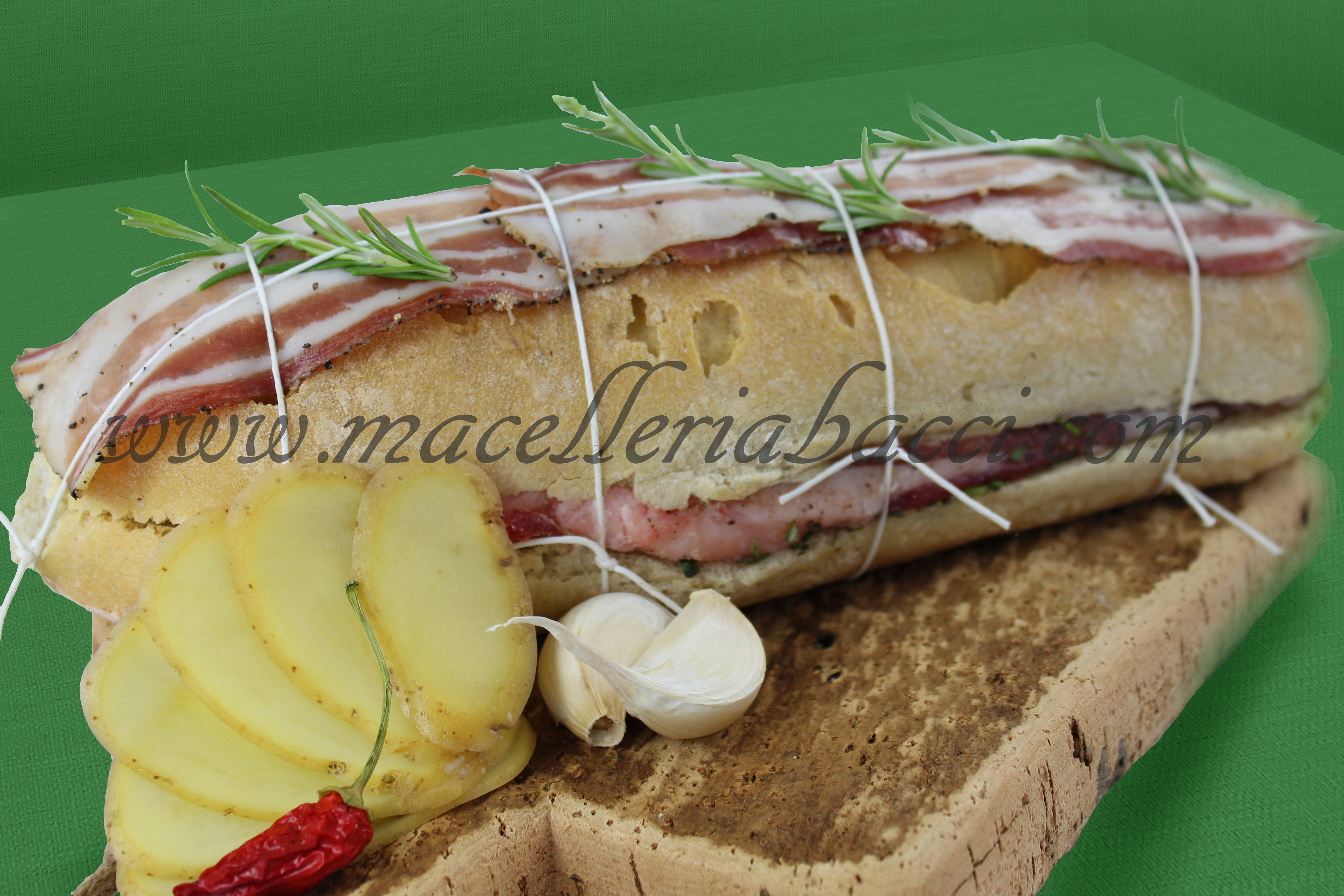 Filetto di Suino in crosta di pane Toscano Corriere refrigerato