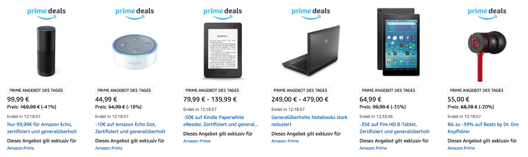 Amazon Echo nur 99,99 Euro Echo Dot nur 44,99 Euro (jeweils