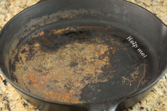 Cleaning a Cast Iron Skillet Macheesmo