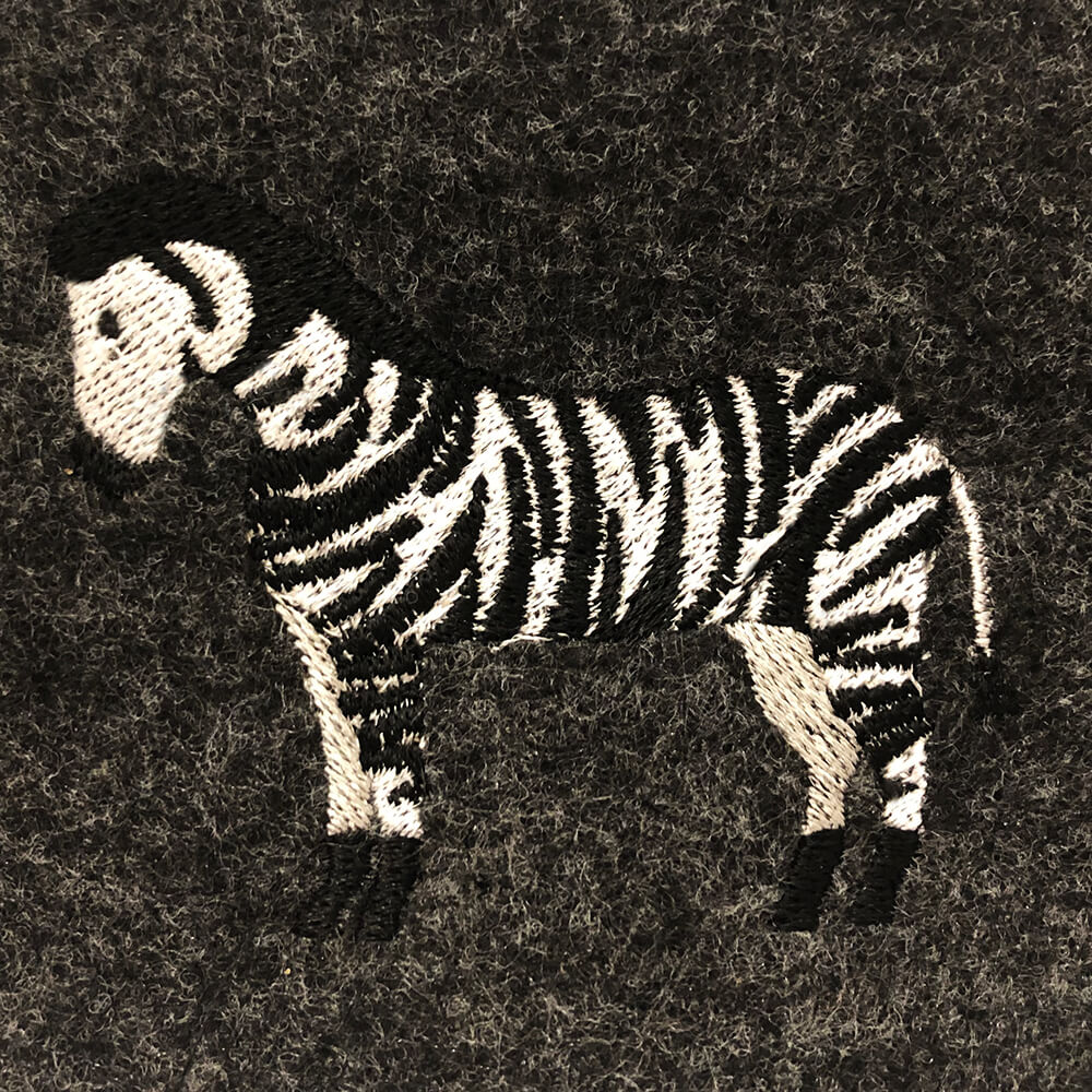 Zebra embroidery design Machine Embroidery Geek