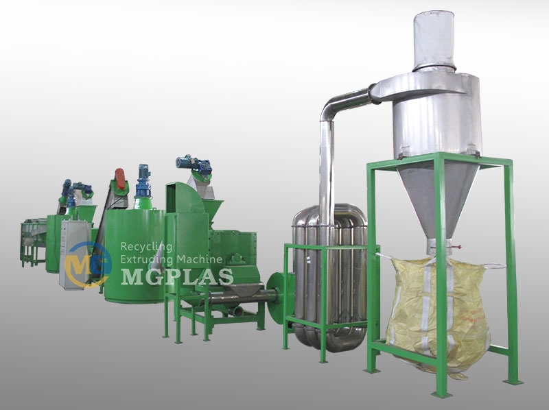 Stainless Steel PET Bottle Flakes Recycling Line For Sale, Factory