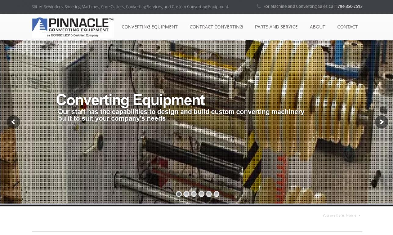 Pinnacle Converting Equipment, Inc. Machinery Rebuilders