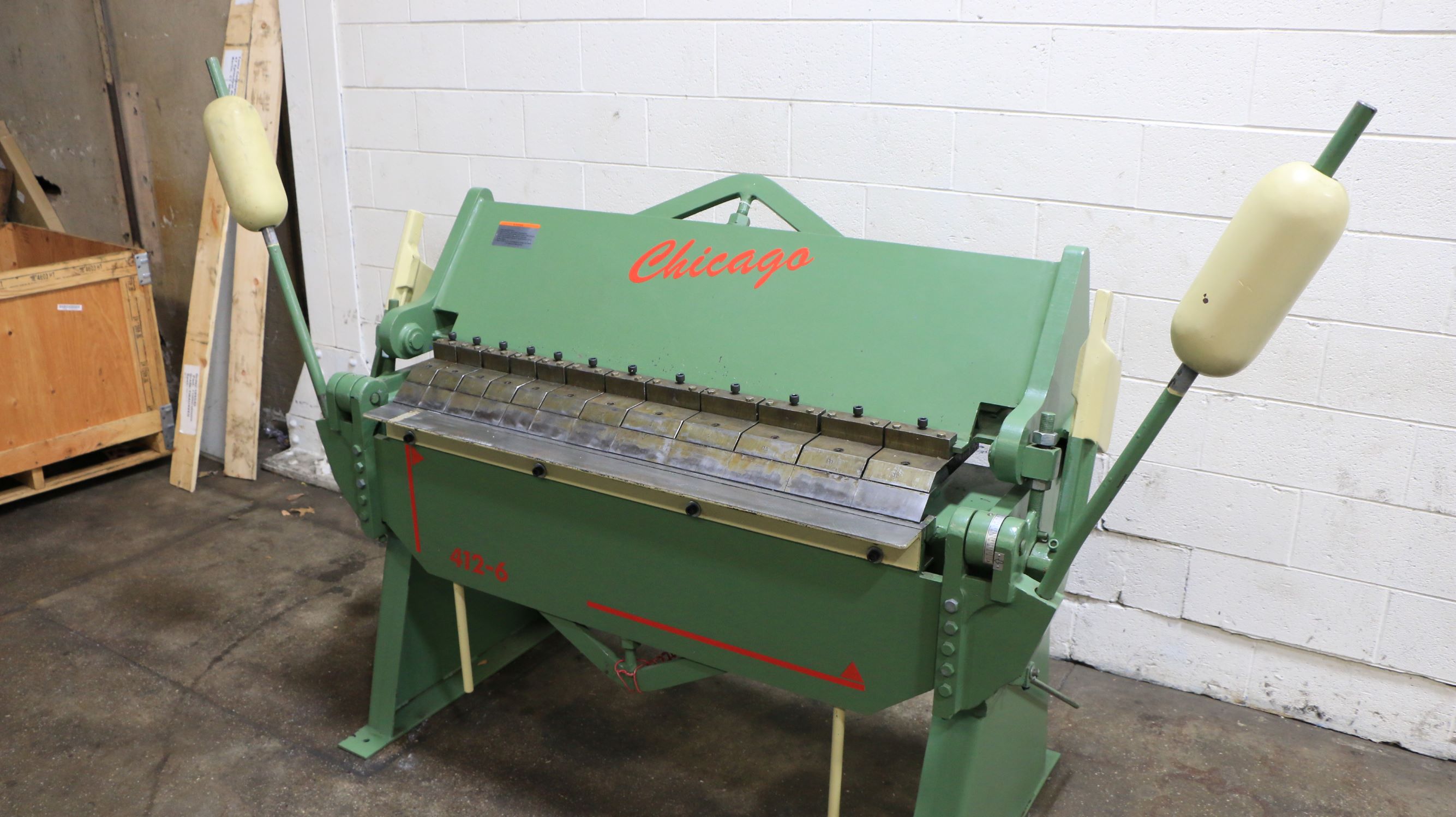 12Ga Thickness 48" W Chicago BPU 4126 FINGER (BOX & PAN) BRAKE eBay