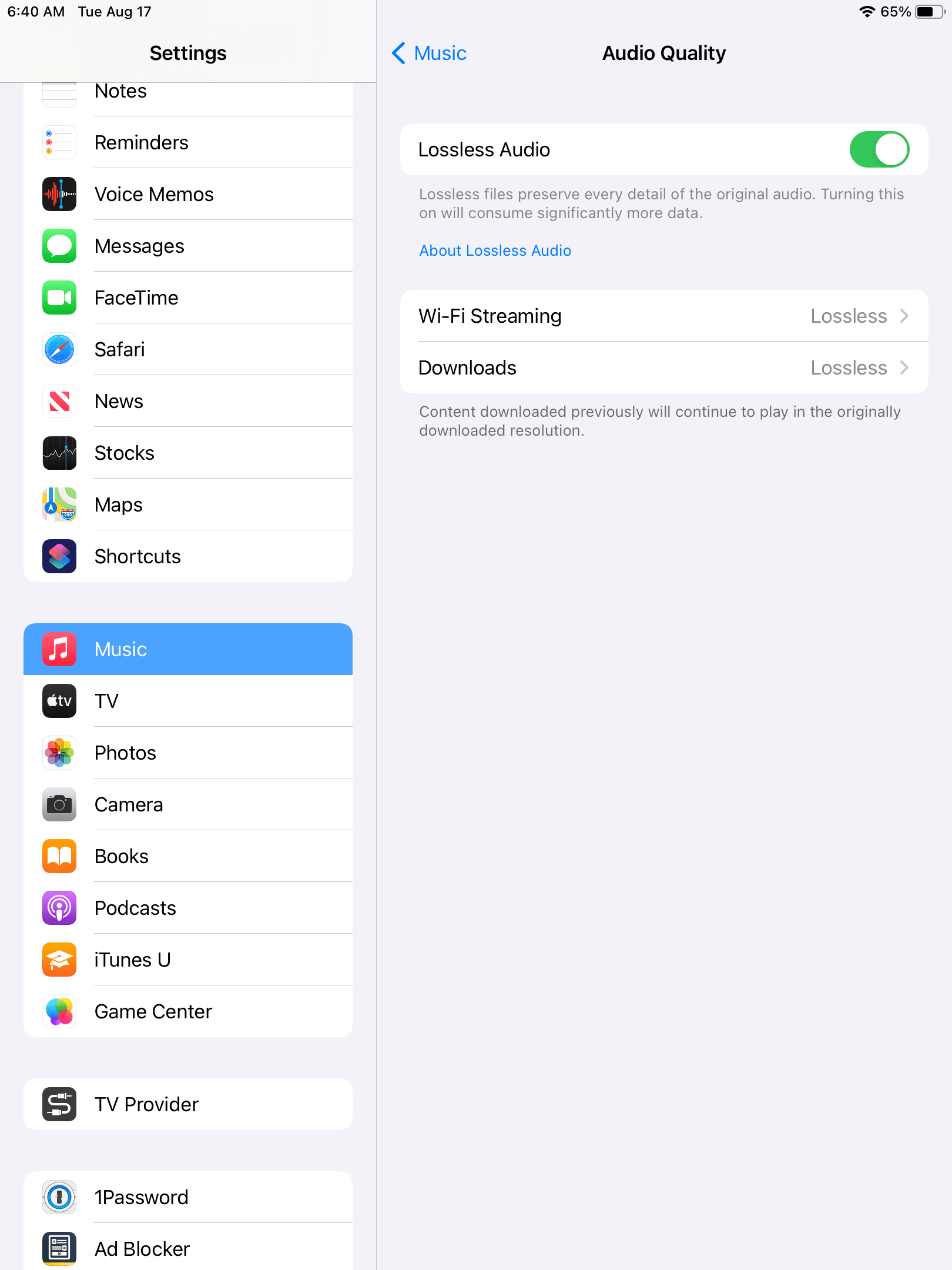 How to Enable Lossless Audio on Your iPad Macinstruct