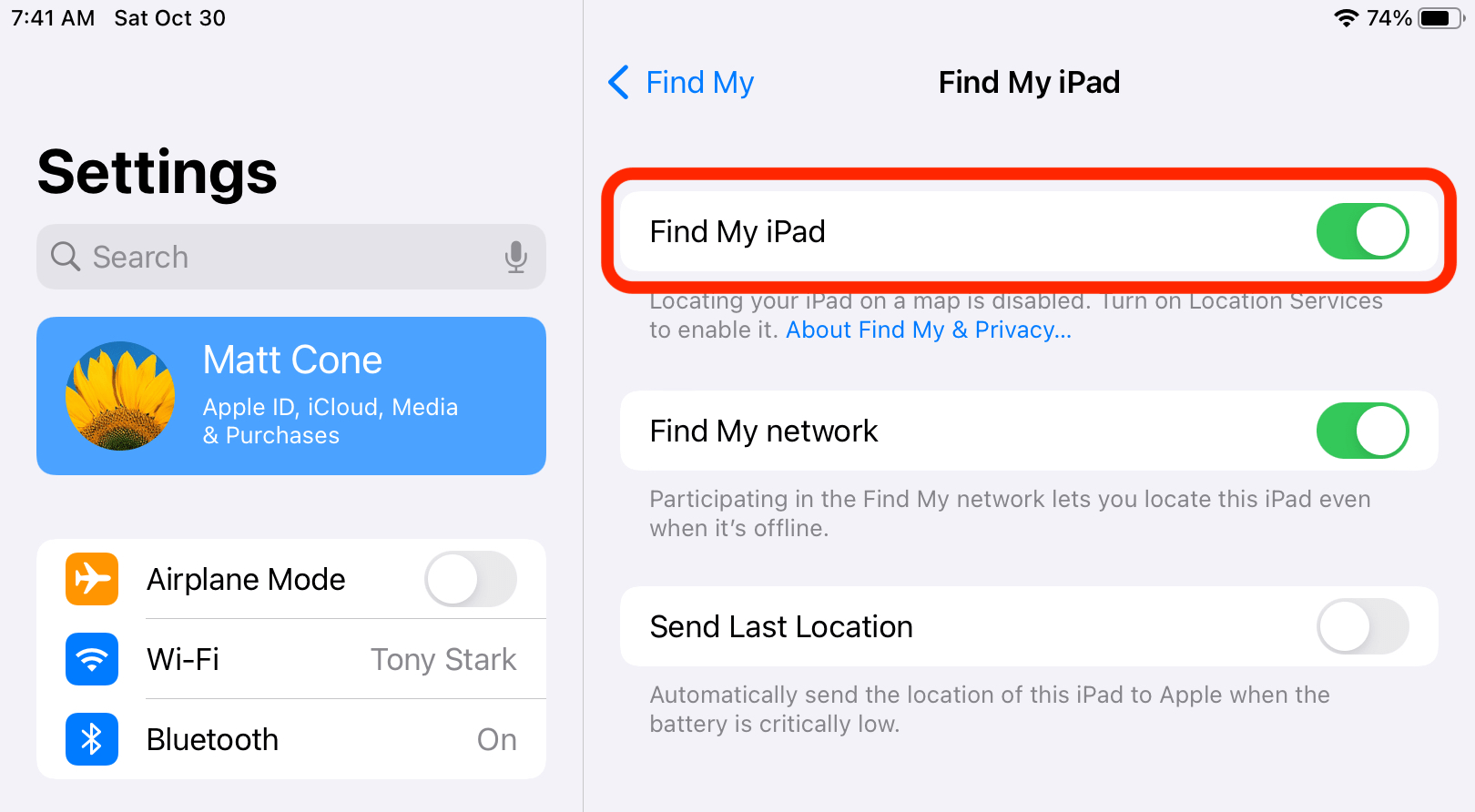 How to Enable Find My iPad Macinstruct