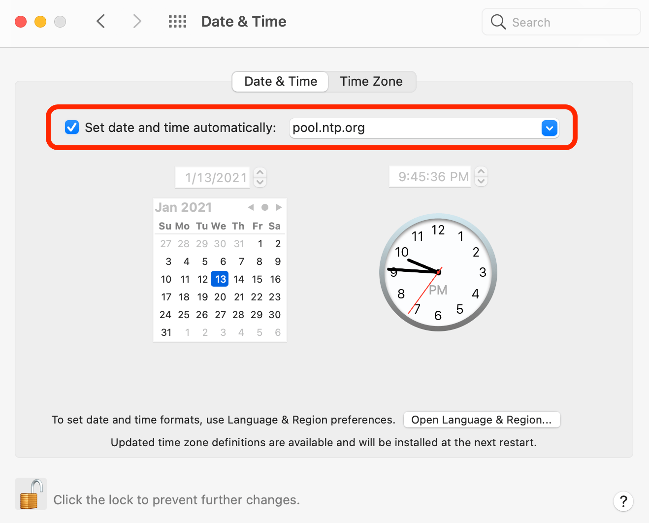 Synchronize your Mac's Clock with a Time Server Macinstruct