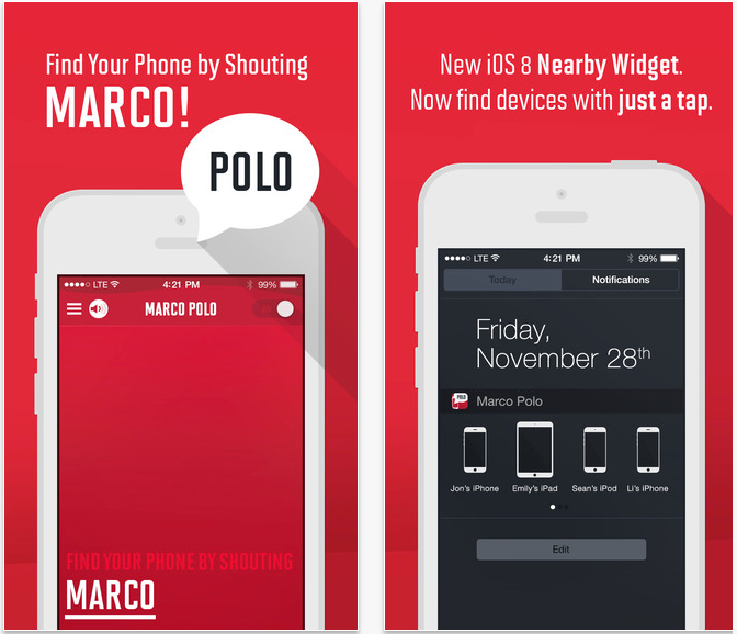 Marco Polo, l'app per ritrovare l'iPhone smarrito urlando