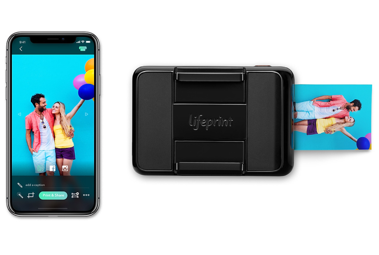 Con la stampante Lifeprint 2x3 Instant Print Camera per iPhone le foto
