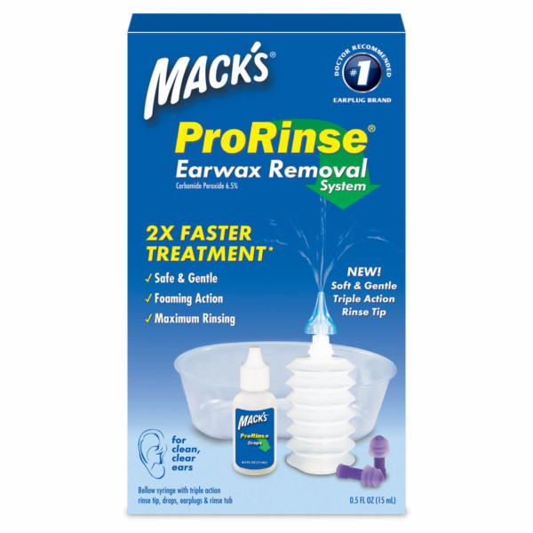 ProRinse® Earwax Removal System Mack's Ear Plugs