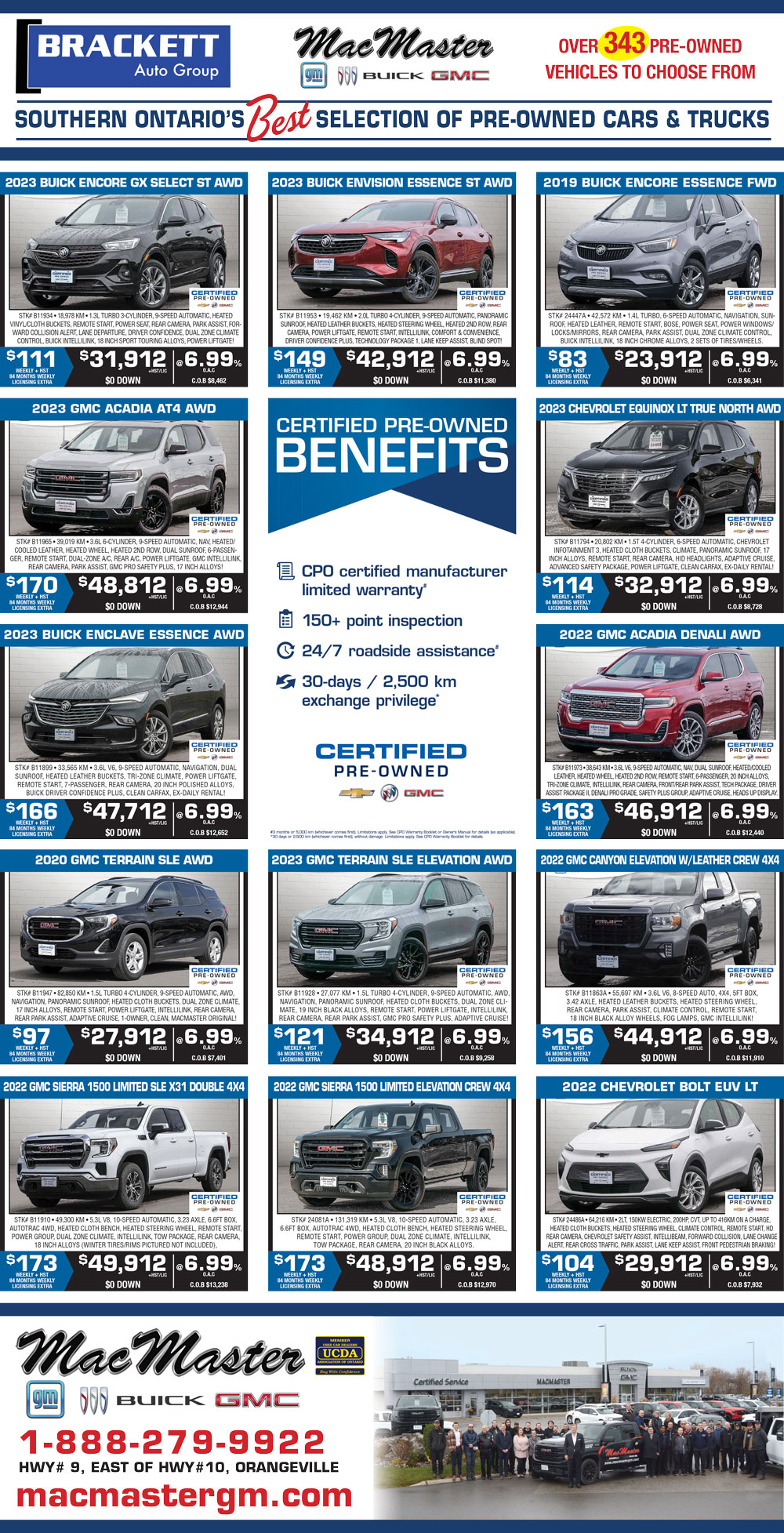 Sales Specials MacMaster Buick GMC Inc.