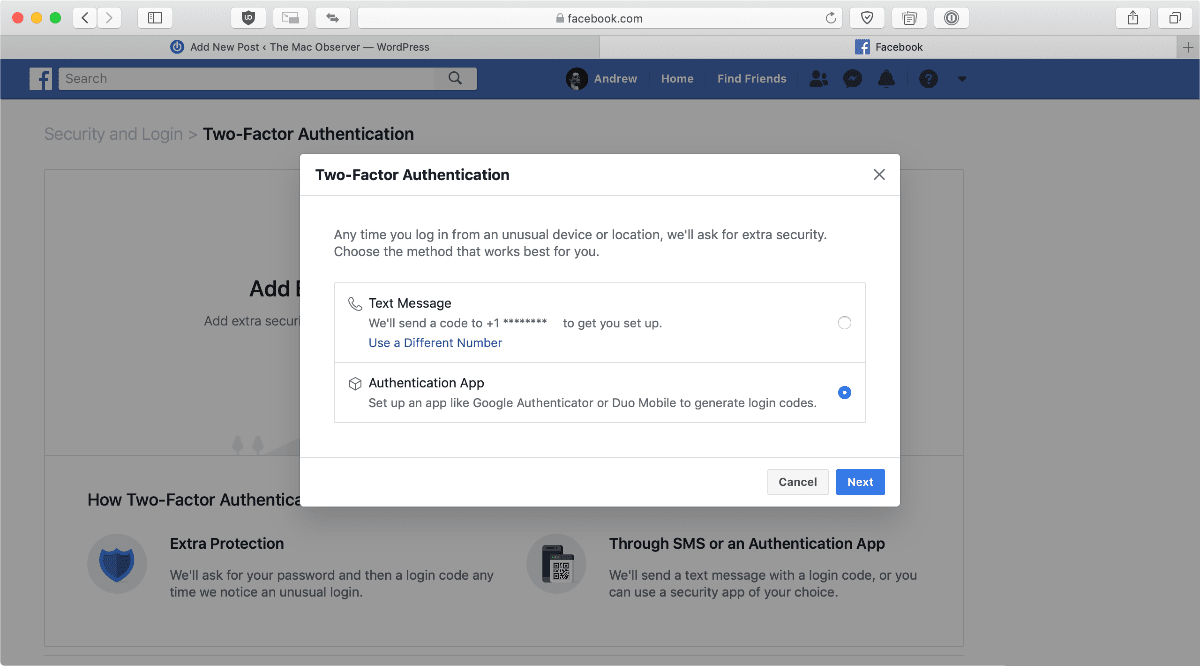 How to Enable Two Factor Authentication on Facebook The Mac Observer