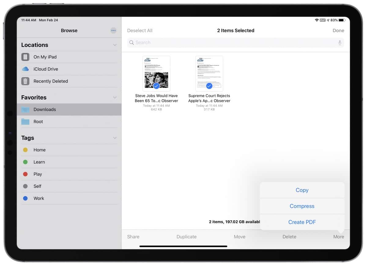 Here’s How to Merge PDFs on iOS Using Files The Mac Observer