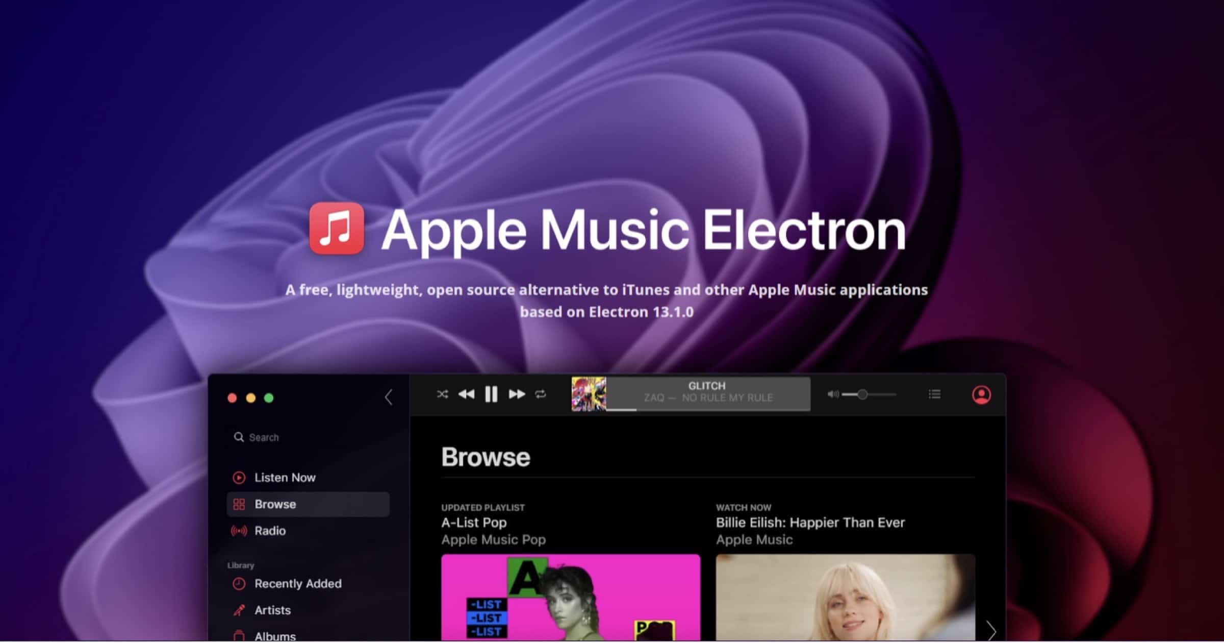 ‘Apple Music Electron’ is a Free, Open Source Alternative The Mac