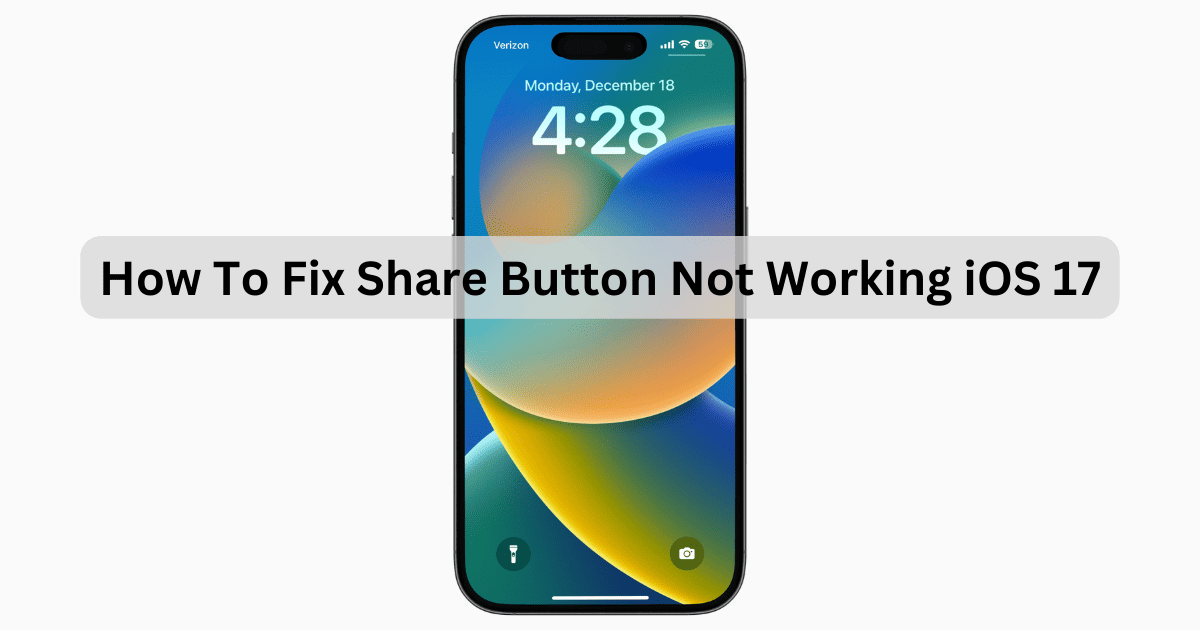 How to Fix Share Button Not Working in iOS 17 (17.1.1) The Mac Observer