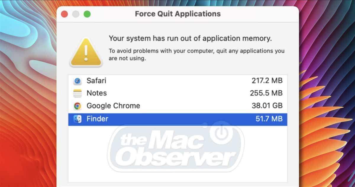 9 Fixes for Your System Has Run Out of Application Memory on Mac The