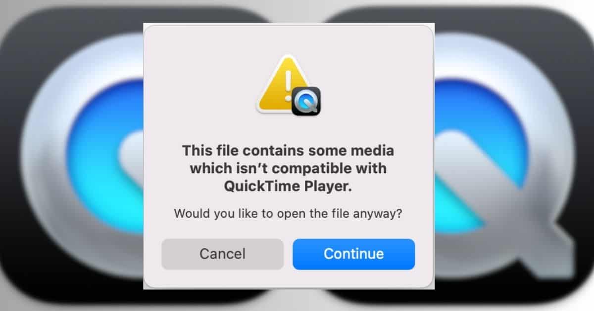 Fix This File Contains Media Which Isn’t Compatible With Quicktime