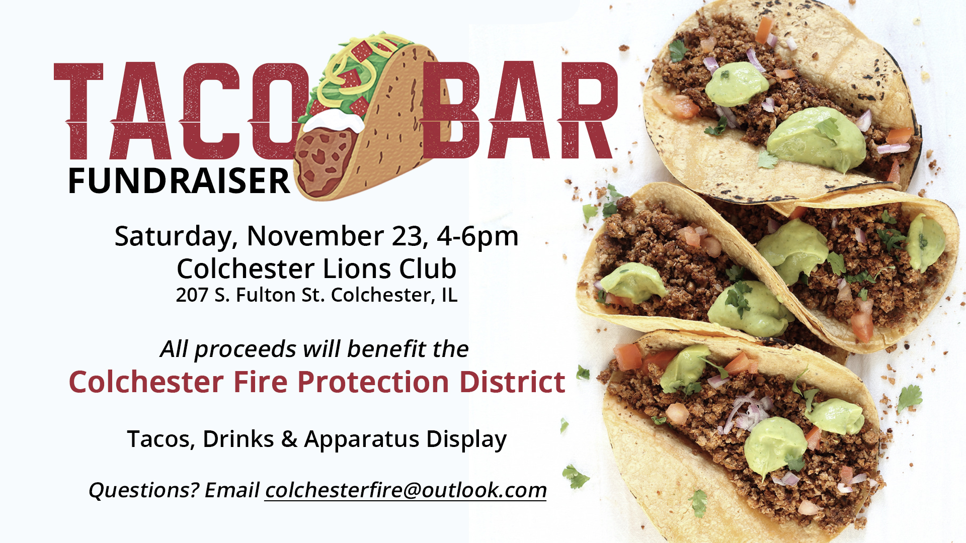Taco Bar Fundraiser