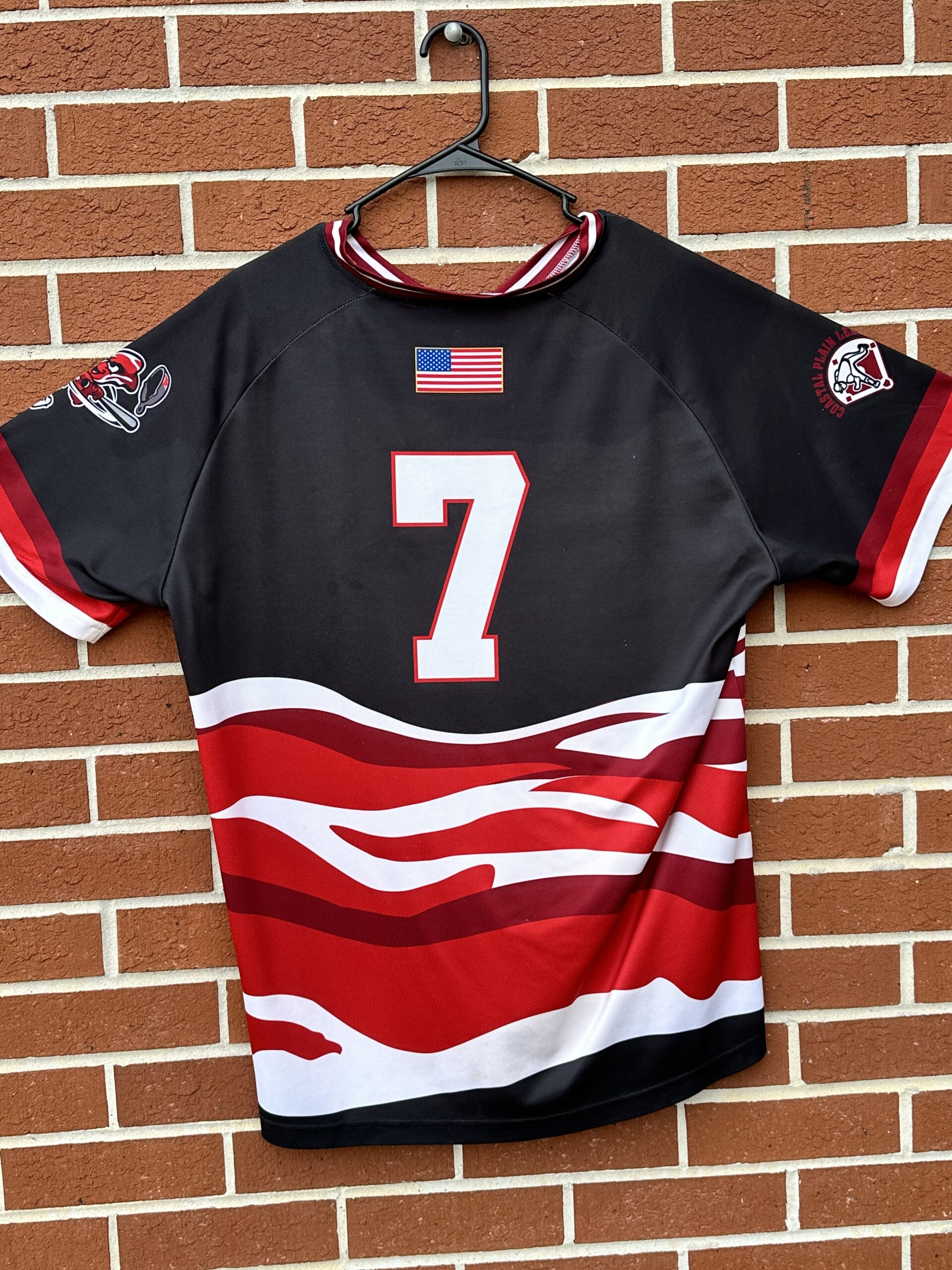 Macon Bacon Game Worn Black Jersey 7 Size Large