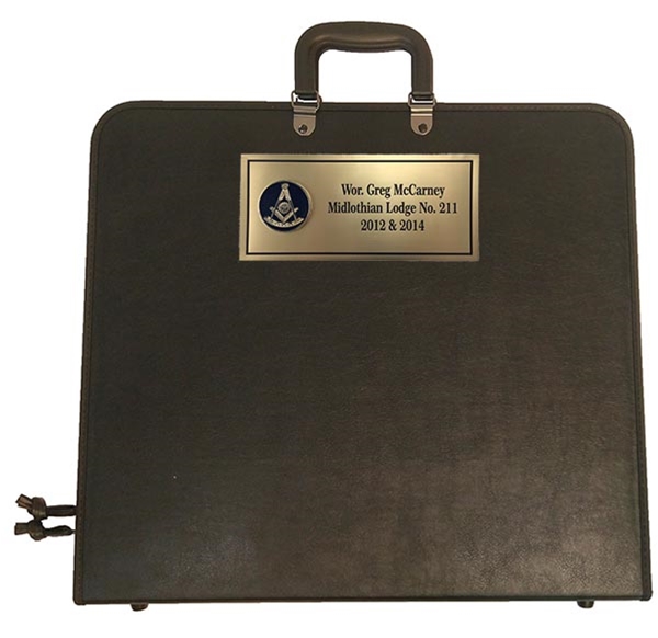 Custom Past Master nameplate