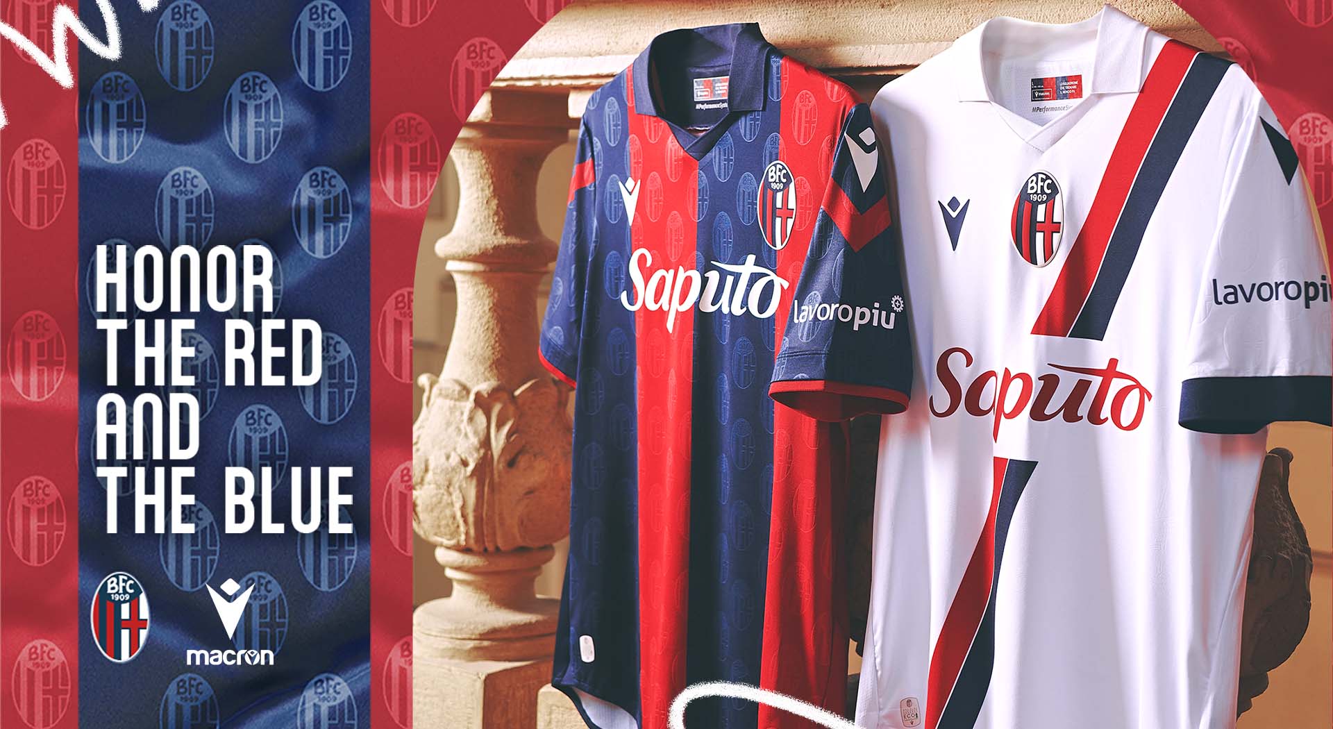“Honour the red and the blue”. Le nuove “Home” e “Away” del Bologna FC