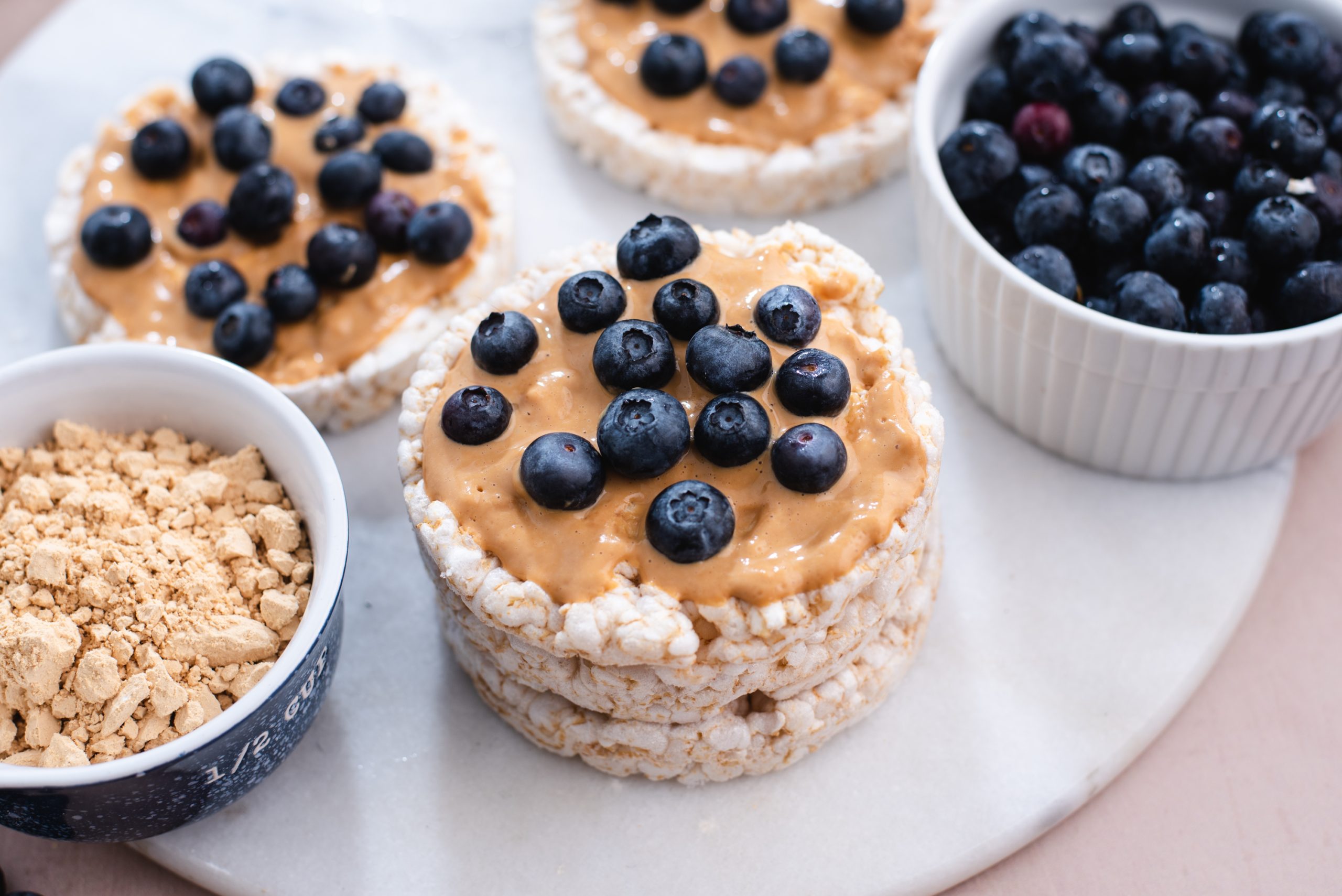 Blueberry PB Rice Cake Macrostax