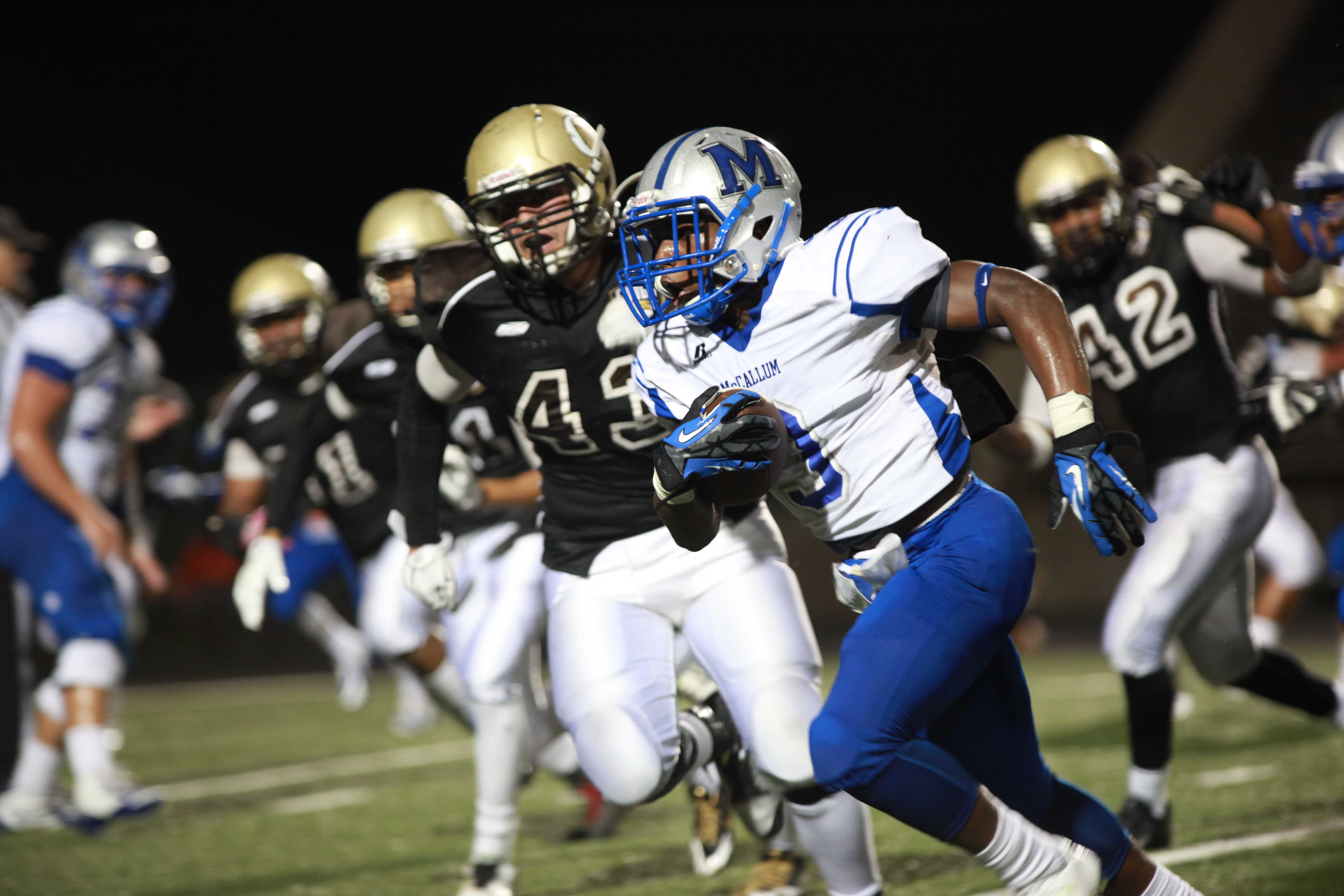 McCallum football plays district opener Friday against Crockett The
