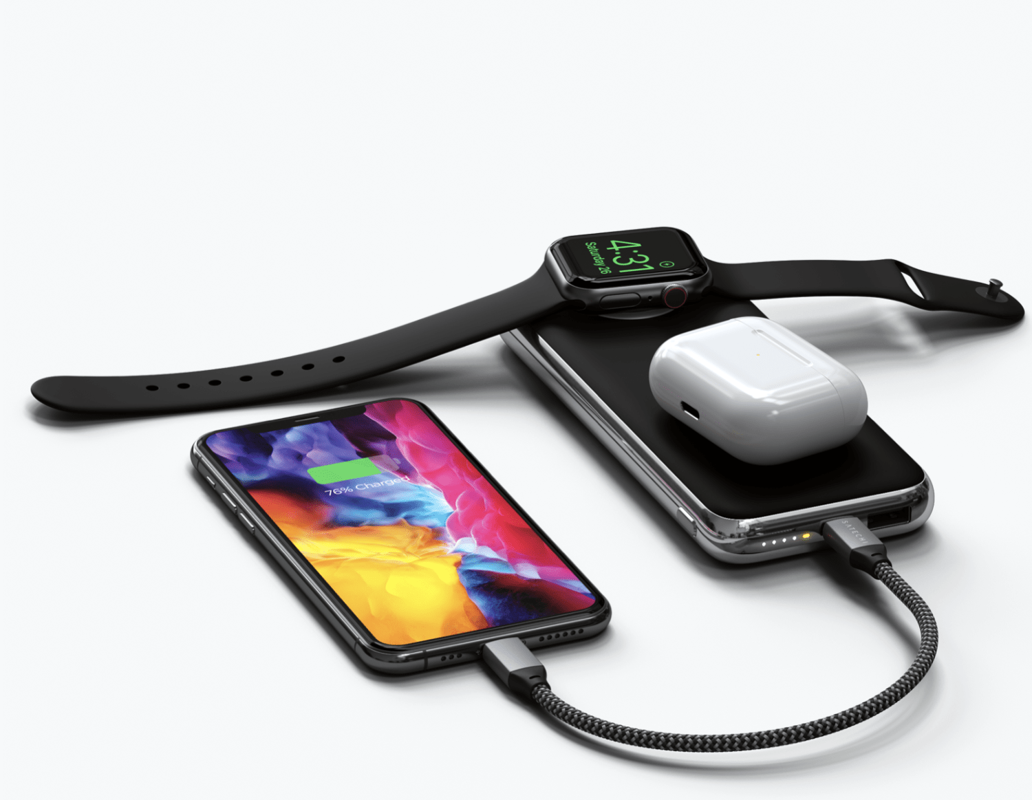 Satechi debuts Portable Power Bank with Apple Watch and wireless