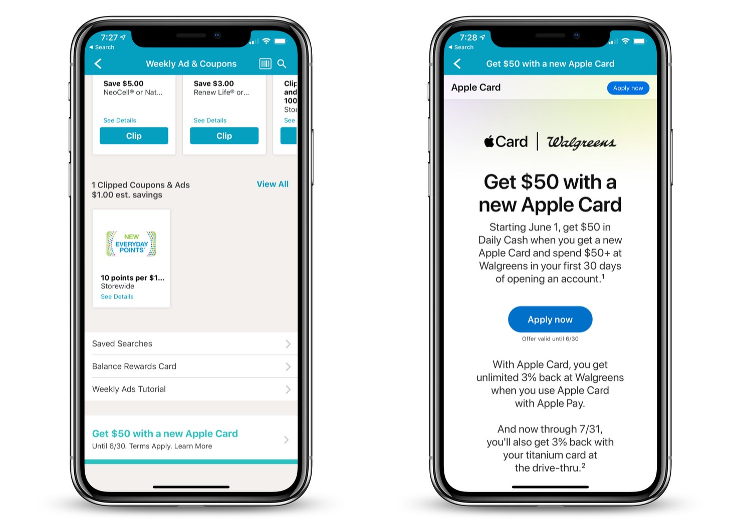 Walgreens Offering 50 in Bonus Daily Cash When New Users Spend at
