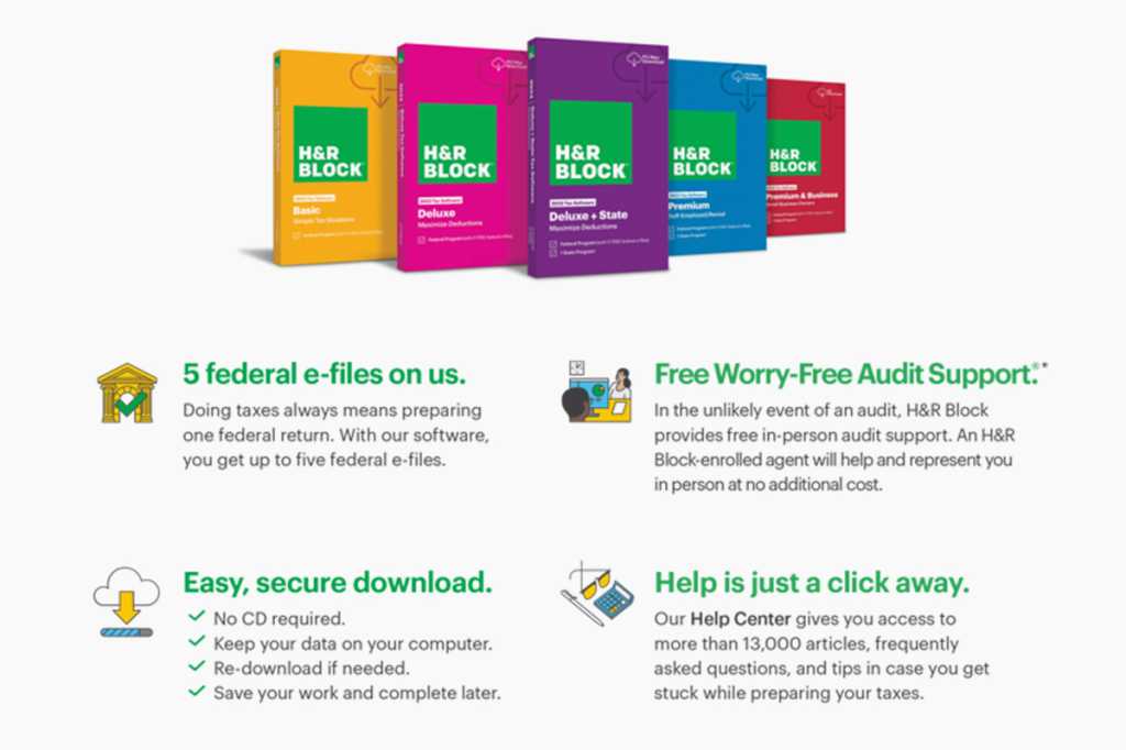 File your tax returns with confidence with H&R Block Deluxe Tax