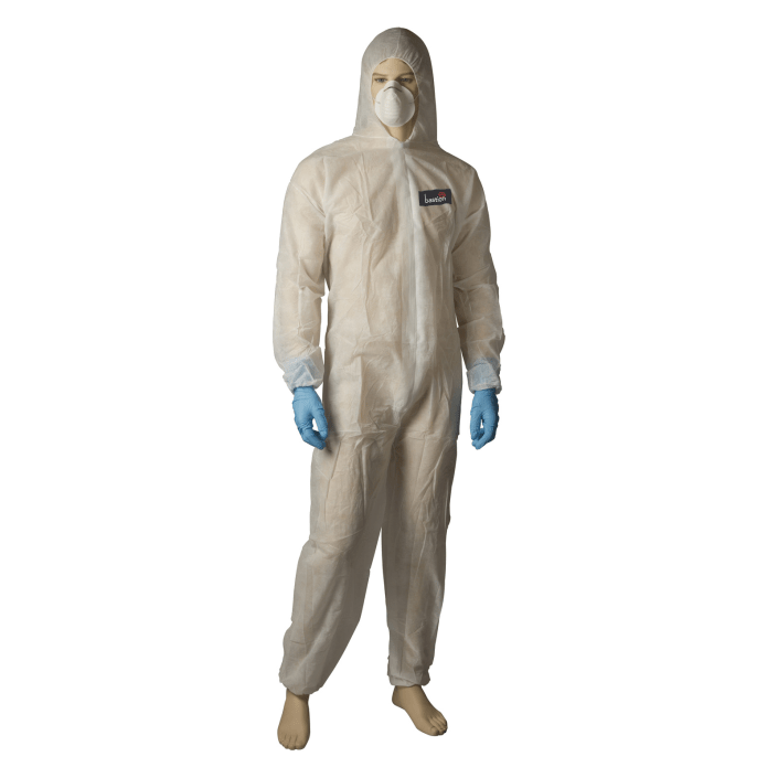 Coverall Disposable TYPE 5/6 White XX Large Macarthur Wrap & Strap