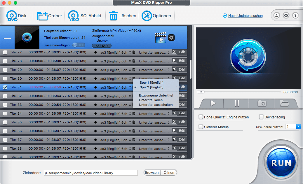 MacX DVD Ripper Pro Anleitung Wie kann man DVD in MP4
