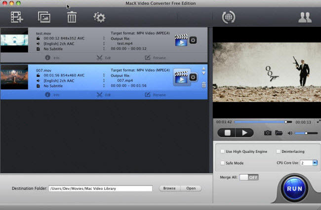 Top drei beste Free Video Converter Mac Software auf Mac OS X Videos