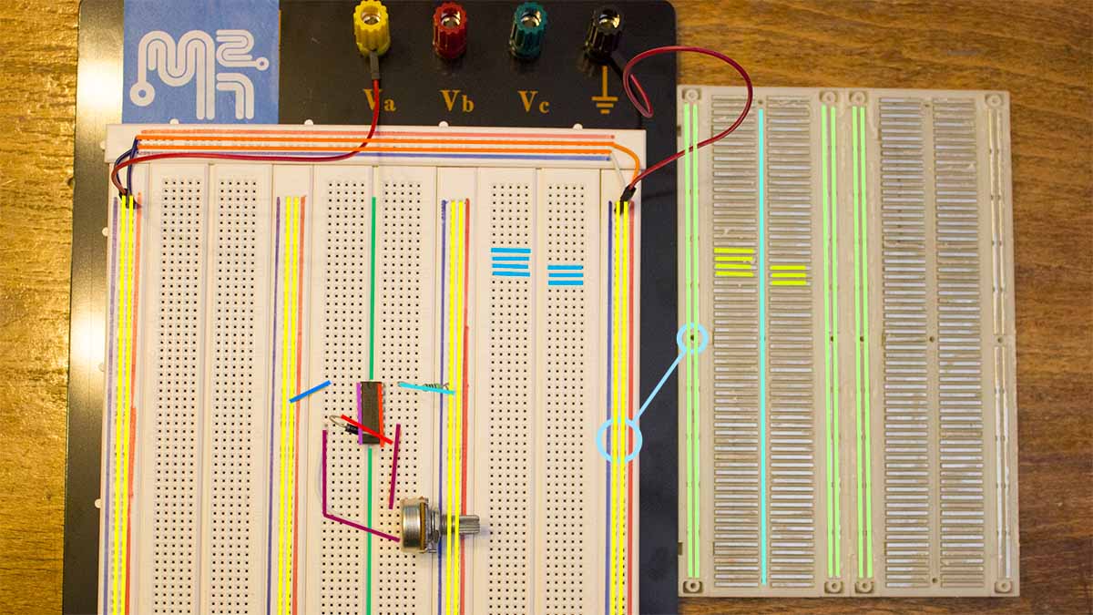 How to assemble and use a solderless prototype breadboard Made2Hack