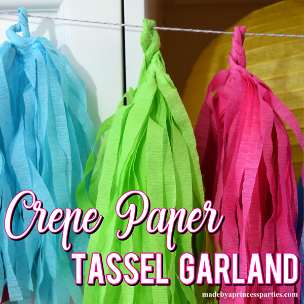 How To Make Tassel Garland Using Crepe Paper Streamers Made By A