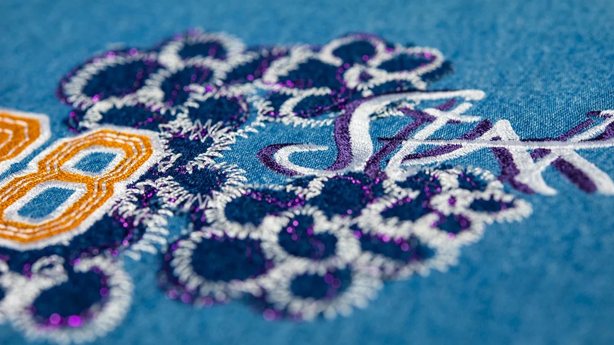 Thick embroidery threads