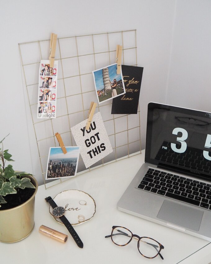 DIY Mini Wire Memo Notice Board Made Up Style