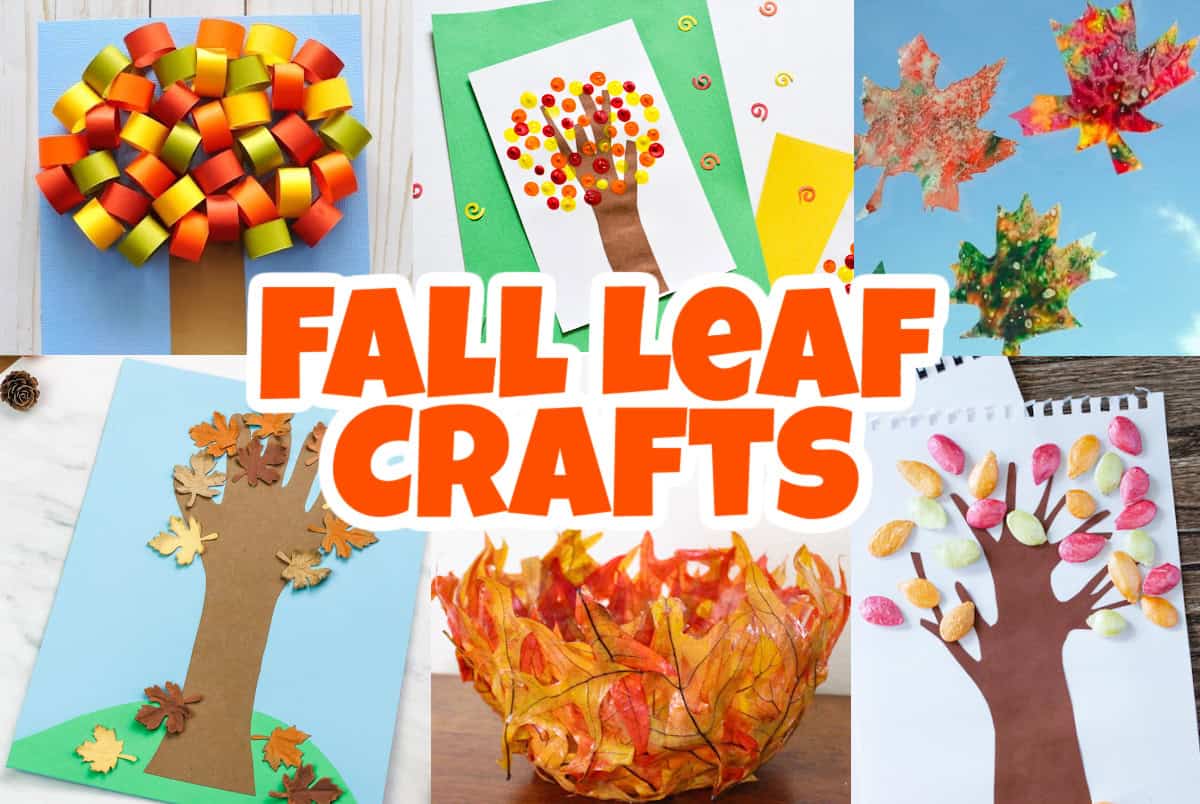 50+ Easy Fall Leaf Crafts For Kids Made with Happy