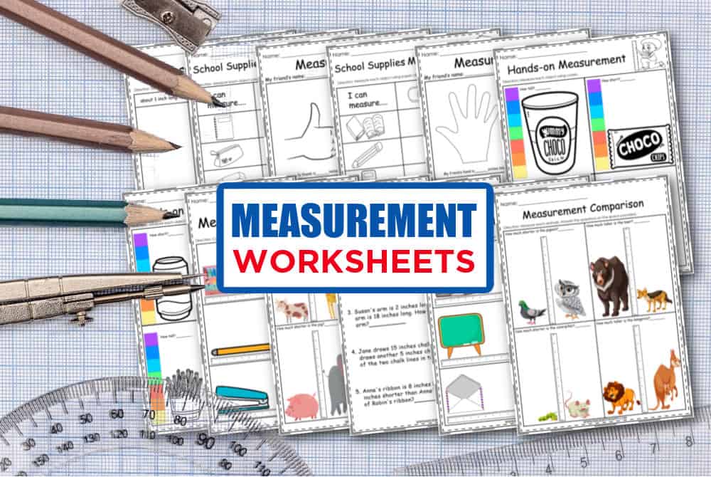 Measurement Worksheets For Kids Made with HAPPY